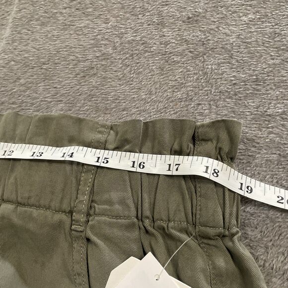 Wonderly Shorts Women's Size 16W Olive Green Tencel Blend Elastic Waist High Wst - Picture 9 of 14